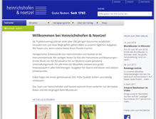 Tablet Screenshot of heinrichshofen.de